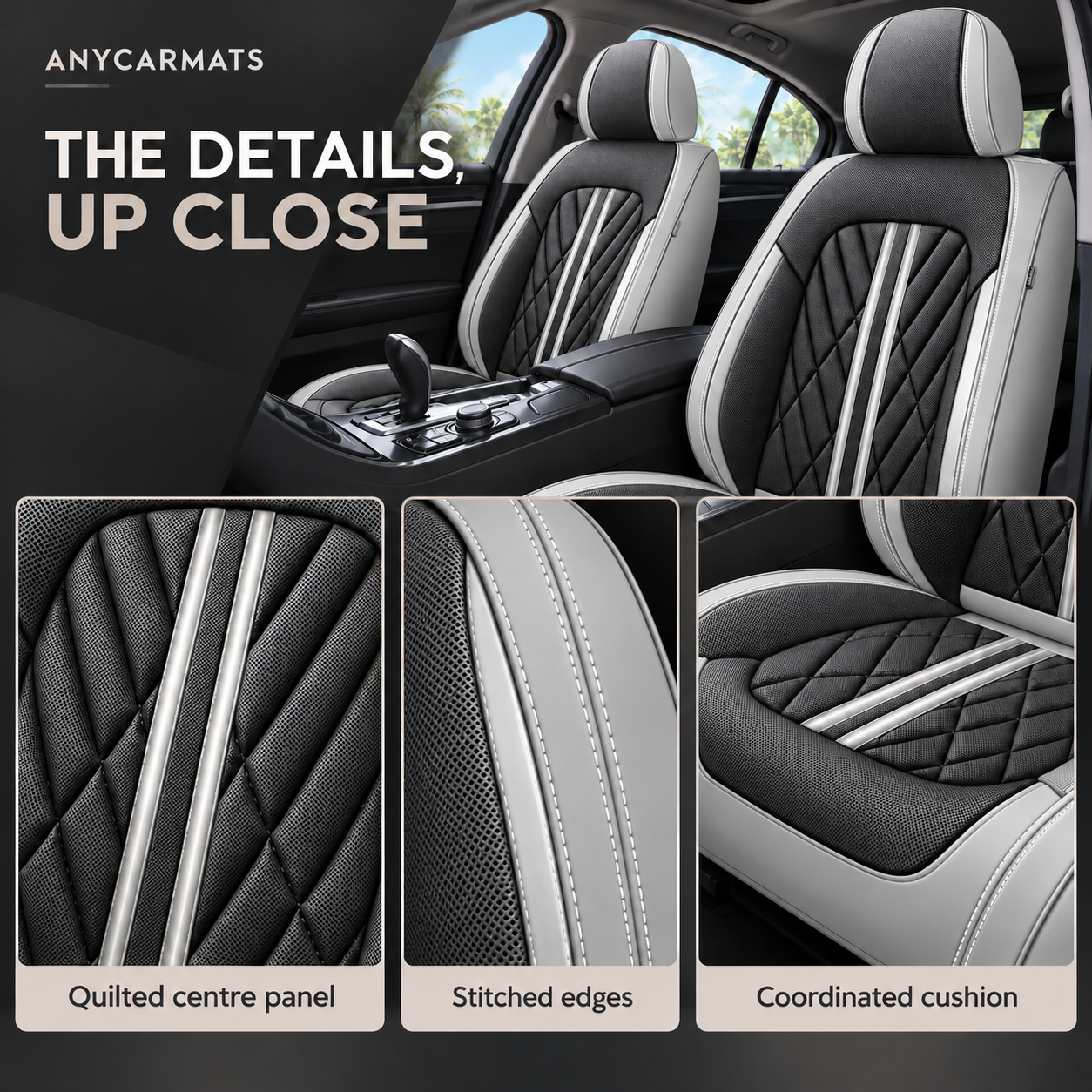 Waterproof Leather Car Seat Covers — view 3