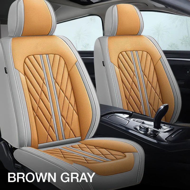 Custom car seat covers fitted in a modern vehicle