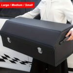 Foldable car trunk storage box