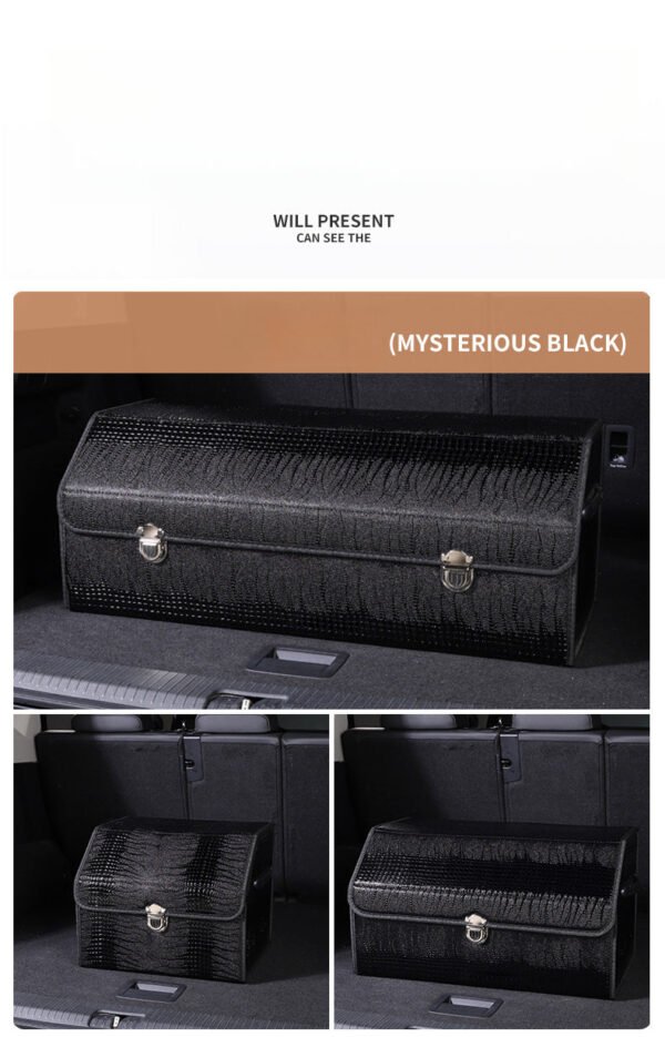 Car Trunk Storage Box Foldable Insert Organizer with Large Capacity