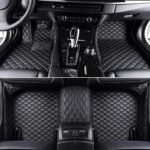 BLACK & BLACK DIAMOND STITCHING LUXURY CAR MATS