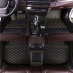 BLACK & YELLOW DIAMOND STITCHING LUXURY CAR MATS