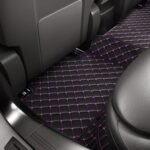 BLACK & PURPLE DIAMOND STITCHING LUXURY CAR MATS