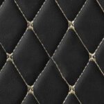 BLACK & BEIGE DIAMOND STITCHING LUXURY CAR MATS