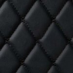 BLACK & BLACK DIAMOND STITCHING LUXURY CAR MATS