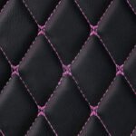 BLACK & PURPLE DIAMOND STITCHING LUXURY CAR MATS