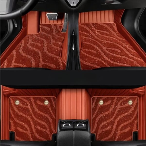 BROWN GALAXY DOUBLE LAYER CUSTOMIZED CAR MAT