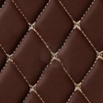 CHOCOLATE BROWN DIAMOND STITCHING LUXURY CAR MATS