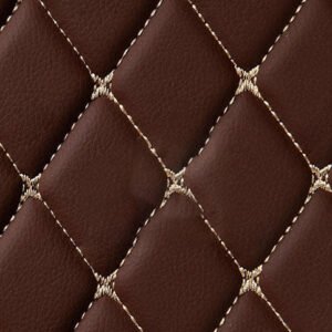 CHOCOLATE BROWN DIAMOND STITCHING LUXURY CAR MATS