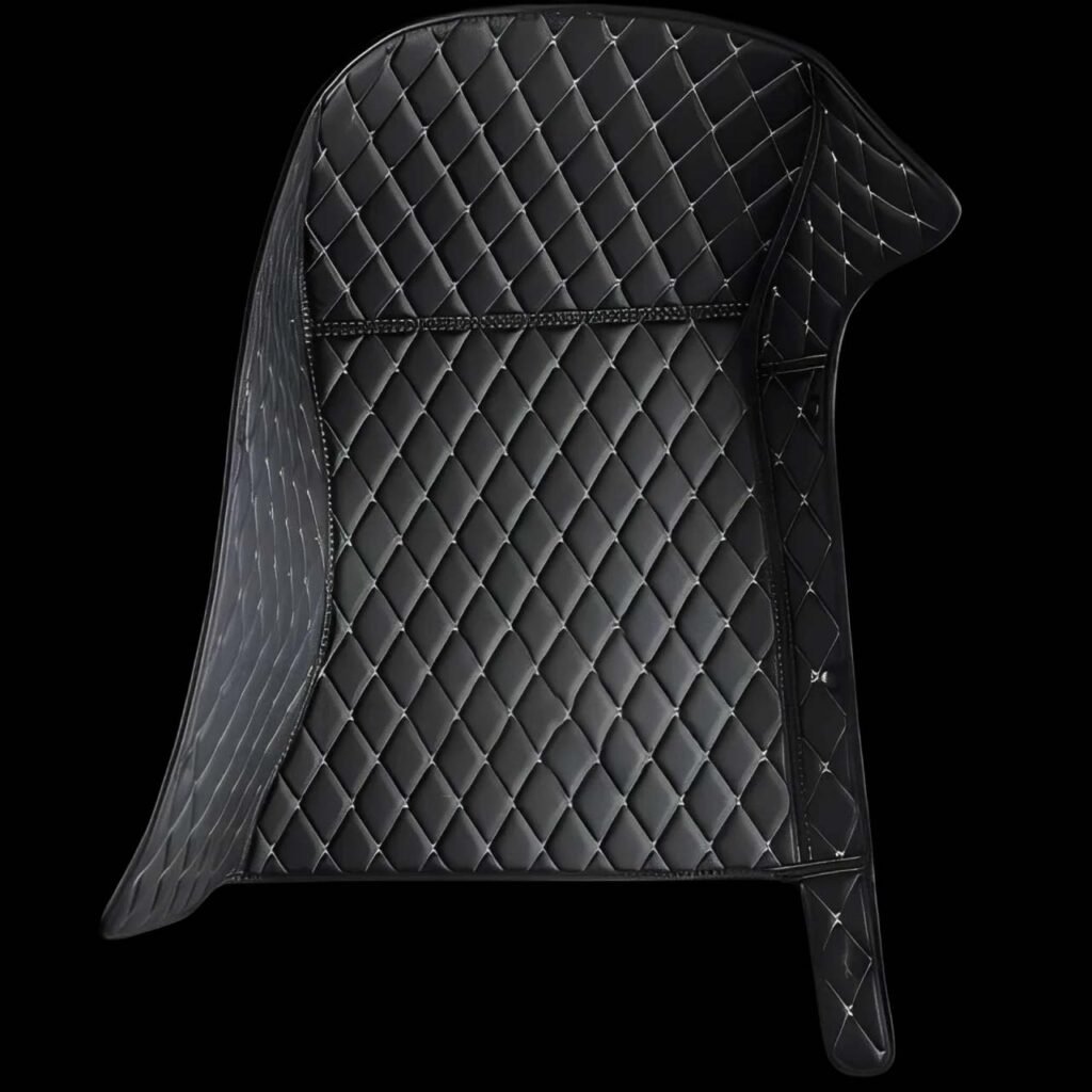 BLACK & BEIGE DIAMOND STITCHING LUXURY CAR MATS
