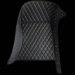 BLACK & BEIGE DIAMOND STITCHING LUXURY CAR MATS