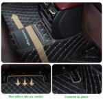 BLACK & BEIGE DIAMOND STITCHING LUXURY CAR MATS