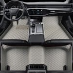 GRAY  DIAMOND STITCHING LUXURY CAR MATS