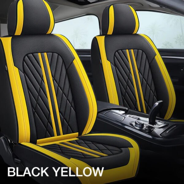 Black & Yellow Car Seat Covers