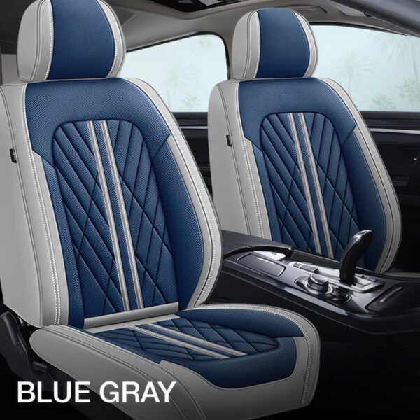 Blue & Gray Car Seat Covers