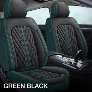 Green & Black Car Seat Covers