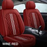 Wine Red Car Seat Covers