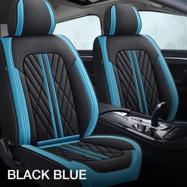 Black & Blue Car Seat Covers