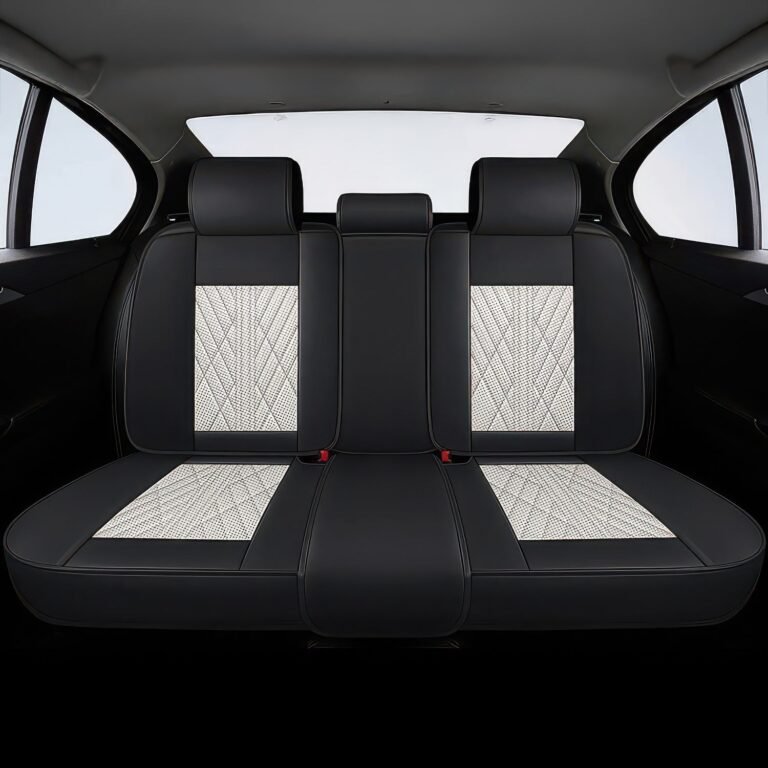 Beige & Black Car Seat Covers view 2