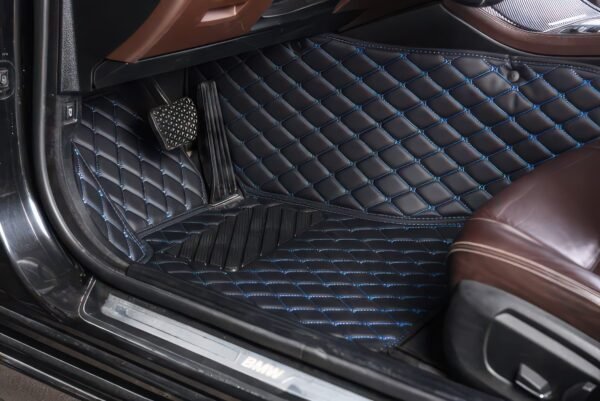 Black & Blue Car Mats
