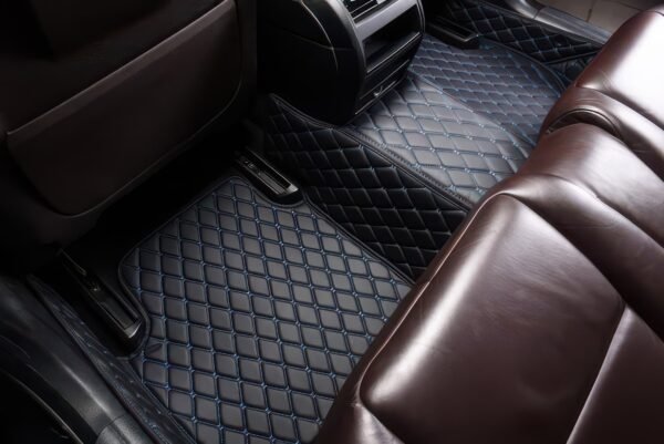 Black & Blue Car Mats