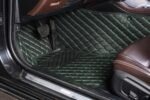 Black & Green Car Mats