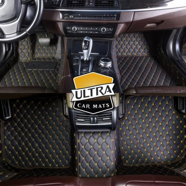 Black & Yellow Car Mats