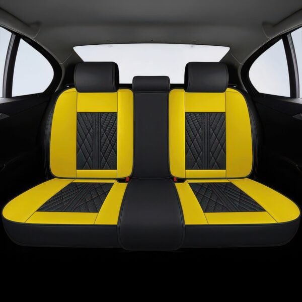 Black & Yellow Car Seat Covers