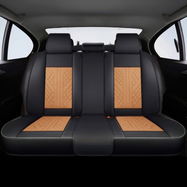 Brown & Black Car Seat Covers