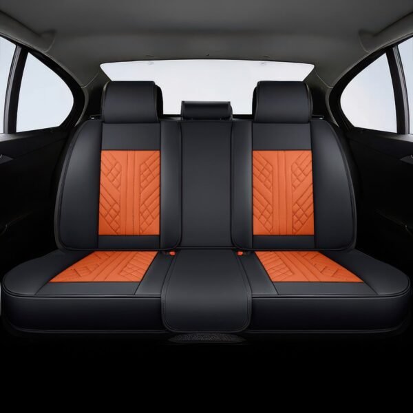 Orange & Black Car Seat Covers