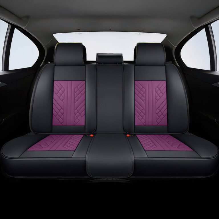 Purple & Black Car Seat Covers view 2